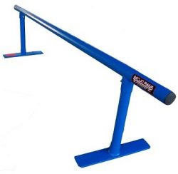 Mojo Round Grind Rail, Blue