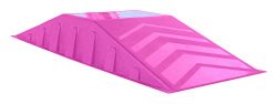 Starplay Skateboard & in-Line Skate Ramp/Bridge, Pink, Measures 44.25″ Large x 17.75&# ...