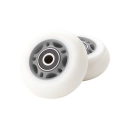 RipStik Casterboard Replacement Wheel Set 76 mm w/ bearings (Silver-Gray/White)