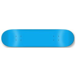 Moose Blank Skateboard Deck, Neon Blue, 8-Inch