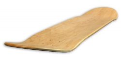 Blank Decks Warning Skateboard Deck (Colors May Vary, 8-Inch)