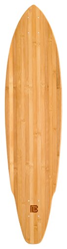 Bamboo Skateboards Hard Good Blank Long Board (Square Tail), 38.75 x 9.65-Inch, Natural