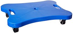 Champion Sports Contoured Plastic Scooter Board, Blue