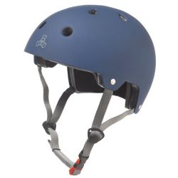 Triple Eight 3023 Dual Certified Helmet, Large/X-Large, Blue Rubber