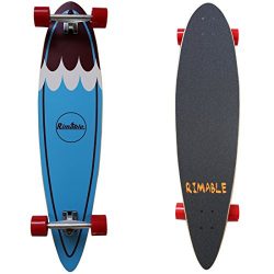 Rimable Pintail Longboard 41 Inch Blue Surf