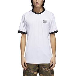 adidas Originals Men’s Skateboarding Clima Club Jersey, White/Black, L