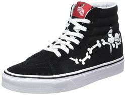 Vans Unisex Sk8-Hi Reissue (Peanuts) Snoopy Bones/Blk Skate Shoe 6.5 Men US/8 Women US