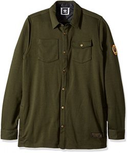 adidas Originals Men’s Tops | Skateboarding Terry Overshirt, Night Cargo, Large