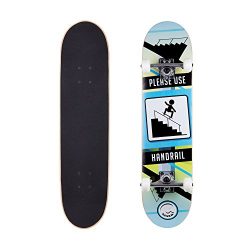 Cal 7 Handrail 7.5 Complete Skateboard, 52×31 99A PU