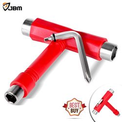 JBM Skate Tool All in One (4 Colors) Multi Function Skateboard T Tool Accessory with T type Alle ...