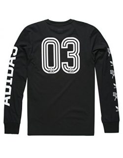 adidas Originals Men’s Tops | Skateboarding Long Sleeve Tee, Black/White/Saturday School,  ...