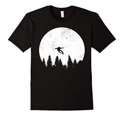 Mens Retro Skateboarding T-Shirt | 80s Vintage Skate Tee Shirt Medium Black
