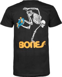 Powell-Peralta Skateboard Skeleton T-Shirt, Black, Small