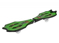 Zoom Stik® Caster Board / Skateboard – Light Up Wheels! – June 2016 (Green)