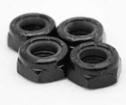 4 Axle Nuts for Skateboard Longboard Trucks Dimebag Lock Nuts 5/16 (Standard)