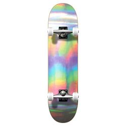 Yocaher Pro Complete Standard Skateboard & mini Cruiser – HOLOGRAPHIC -assembled board ...