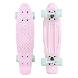 Cal 7 Color Blast 22 Inch Complete Mini Cruiser Standard Skateboard (Lotus)