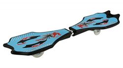 Zoom Stik Caster Board / Skateboard – Light Up Wheels! Skatboarding Sport (Blue)