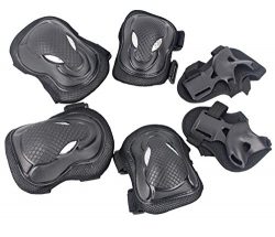 Adult Sports Protective Gear, Eruner Knee Elbow Pads Supports Palm Wrist Guards for Skateboardin ...
