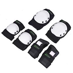 Huarong Kids adult Knee Pads Knee & Elbow Pads Set Gear Pad for Skateboard Skating Sports (W ...