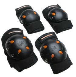 Mongoose BMX Bike Gel Knee and Elbow Pad Set