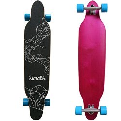 Rimable 42 Inch Freestyle Topmount Longboard PINKBLUE