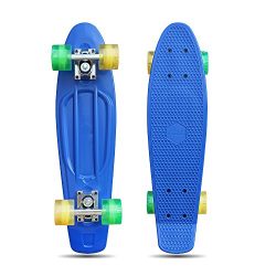 Roadwi 22″ X 6.5″ Classical Plastic Skateboard Board with Enhanced Bearings Durable  ...