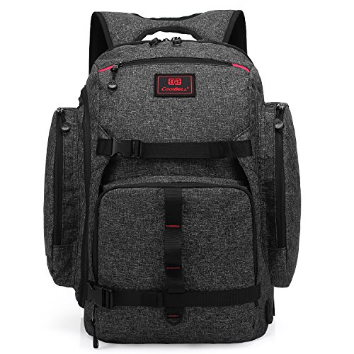 CoolBELL 17.3 Inch Laptop Backpack Multi-functional Travel Knapsack Skateboard Tied Function Bac ...
