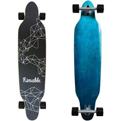 Rimable 42 Inch Freestyle Topmount Longboard BLUEBLACK