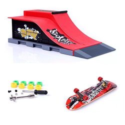 Mini Skate Park Ramp Parts for Tech Deck Fingerboard Finger Skateboard Ultimate Parks Ramp #E