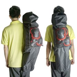 Cooplay 41″ Black Professional Big Longboard Skateboard Carry Bag Handy Backpack Handbag L ...