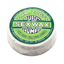 SexWax Unisex Quick Humps Surf Wax 3X Soft Green