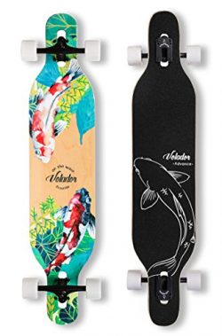 VOLADOR 42inch freeride longboard complete cruiser ( drop through deck – camber concave )( ...