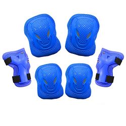 Dostar Kid’s Adjustable Sports Safety Protective Gear Set – Children Knee Pads Elbow ...