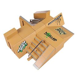 Skate Park Ramps, Hometall 8PCS Tech Deck Fingerboard Mini Finger Skateboard Ultimate Parks Trai ...