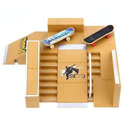 Skate Park Kit Ramp Parts Ultimate Sport Tech Deck Finger Boards Handrail Training Games 5pcs