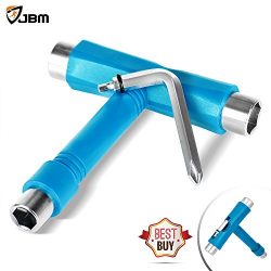 JBM Skate Tool All in One (4 Colors) Multi Function Skateboard T Tool Accessory with T type Alle ...