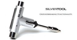 Silver Premium All-In-One Multi Function Ratchet Skate Tool (Silver)