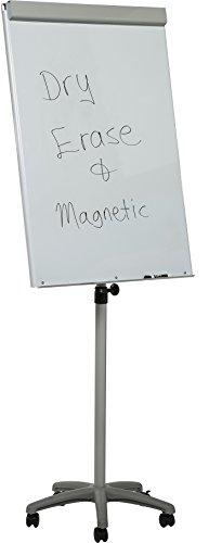 Heavy-Duty Mobile Magnetic Dry-Erase Flipchart Easel – 29″ x 42″ board