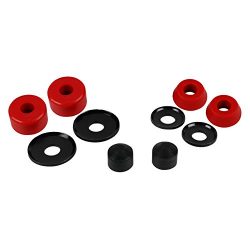 Skateboard Truck Rebuild Kit Bushings Washers Pivot Cups For 2 Trucks (red)