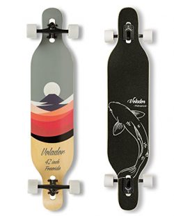 VOLADOR 42inch freeride longboard complete cruiser ( drop through deck – camber concave )( ...