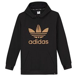 adidas Skateboarding  Men’s Team Tech Hoodie Black/Tactile Gold Metallic X-Large