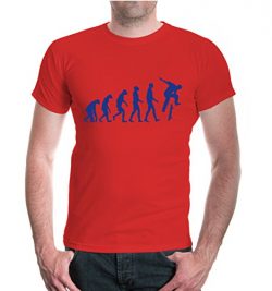 buXsbaum T-Shirt The Evolution of skate-M-Red-Royal