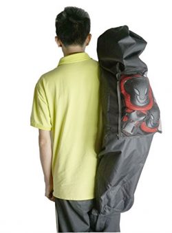Cooplay Professional 41 inch Longboard Skateboard Carry Bag Big Handy Backpack Handbag Rollerboa ...
