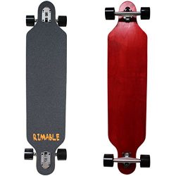 Rimable Drop-through Longboard 41Inch REDBLACK