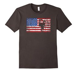 Mens Skateboarding American Flag Shirt, Funny Skater Gift Small Asphalt