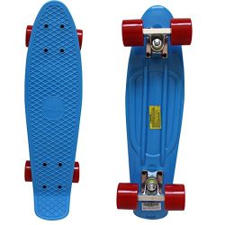 Rimable Complete 22″ Skateboard (Blue & Red)