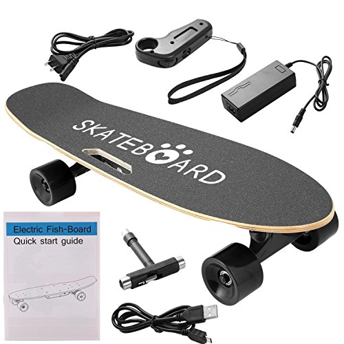 Kaluo E Skateboards with Remote Control, Automatic Skateboard, Battery Powered Longboard for Boy ...