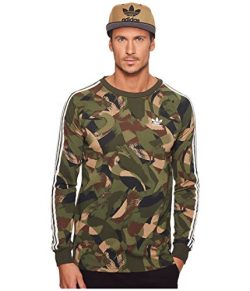 adidas Skateboarding Men’s Long Sleeve Cali 2.0 Brushed Camo Tee Camo Print Large