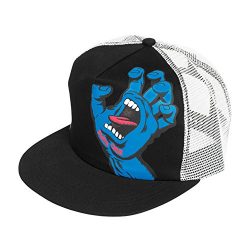 Santa Cruz Screaming Hand Men’s Trucker Hat (Black/White)